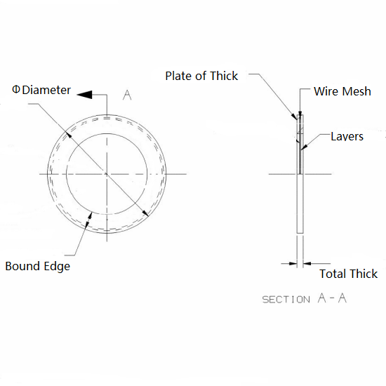 Filter Disc Mesh of  Drawing 